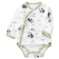 베베니즈 신생아용 순면 패턴 배냇 긴팔 바디수트
