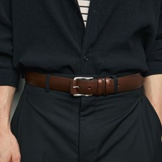 DAKS 男士 Italia Luce 全粒麵皮革皮帶