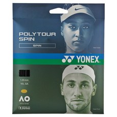 요넥스 폴리 투어 스핀 125 5각 폴리 스트링, BLACK, 1개