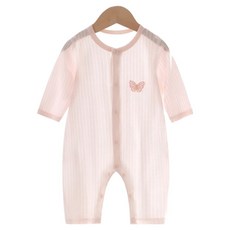 베베니즈 신생아용 백메쉬 파스텔 패치 긴팔우주복