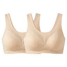 Sosomido 青少年網眼無痕內衣 2件組