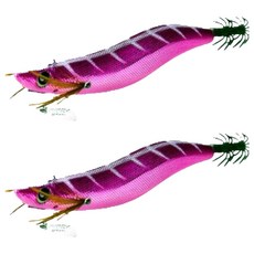NIKEN 파공 야광 무늬오징어 갑오징어 수평 팁런에기 3호, 05 라이트퍼플, 2개, 25g