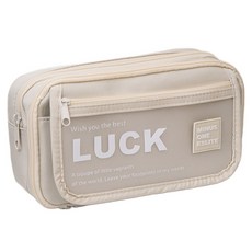 allode 方形幸運大容量鉛筆盒 21.5 x 13 x 7 cm, 03 米色, 1個