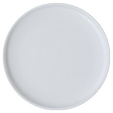 아메리칸로드 납작 원형 다용도 플레이트 세라믹접시 HR2612, 화이트, 1개