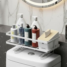 Join Made 馬桶上方收納整理衛生紙架, 白色, 1個