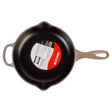 LE CREUSET 經典圓形琺瑯平底鍋 燧石灰, 1個, 23cm