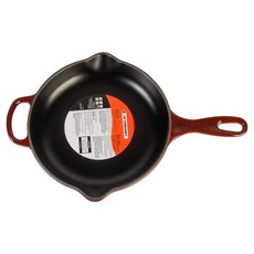 LE CREUSET Signature圓形琺瑯鑄鐵鍋 石榴紅, 1個, 23cm