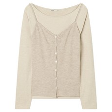 MIXXO 女款鈕扣疊穿T恤