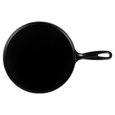 LE CREUSET 圓形琺瑯可麗餅煎鍋 霧面黑, 1個, 27cm