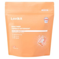 Lavikit 洗衣膠囊 深度清潔 杏桃麝香味, 38個裝, 1組