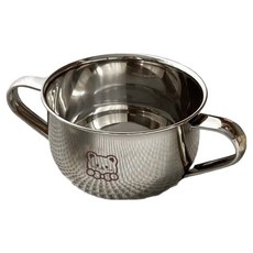 Bitnari 304不鏽鋼便利雙耳碗 600ml, 銀色, 1個