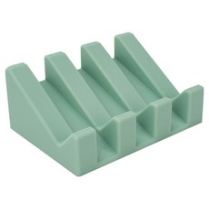 쉐리엘 욕실 다용도 깔끔 물빠짐 실리콘 비누 거치대 대, 라이트그린, 1개
