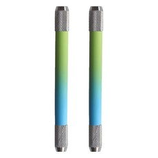 미소로운 양방향 연필깍지, 그라데이션그린블루, 2개