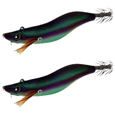 NIKEN 야광 무늬오징어 갑오징어 케이무라 수평 파공 팁런에기 3호, 09 블루나이트, 2개, 30g