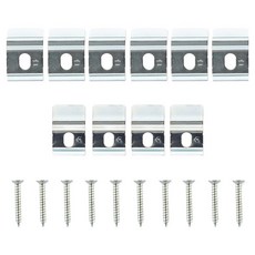 홈드레브 커튼레일 스냅브라켓 대 6p + 소 4p + 나사 10p 세트, 1개, 실버