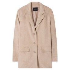 Roem 女款翻領麂皮夾克