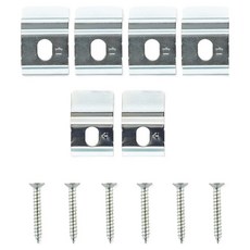 홈드레브 커튼레일 스냅브라켓 대 4p + 소 2p + 나사 6p 세트, 1개, 실버