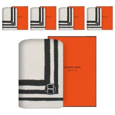 Songwol 松月 HOTEL COLLECTION 松月毛巾 方形掛環擦手巾 + 收納盒組合, 灰色, 5套