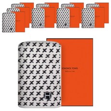 Songwol 松月 HOTEL COLLECTION 松月毛巾 X型掛環擦手巾 + 收納盒組, 灰色, 10套