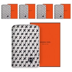 Songwol 松月 HOTEL COLLECTION 松月毛巾 X型掛環擦手巾 + 收納盒組合, 灰色, 5套