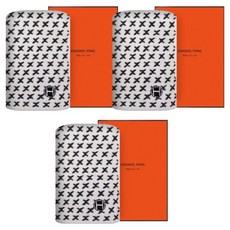 호텔컬렉션 송월타월 엑스고리 핸드타올 + 케이스 세트, 회색, 3세트