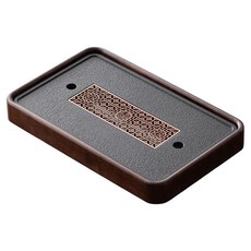 小麥購物 簡約中式復古泡茶盤 45 x 28cm K065, 古窗, 1個