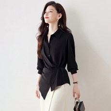 LUNA GIRL 女款 Celdon Rose 裹身大尺碼襯衫 L26SPST010918