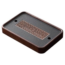 小麥購物 簡約中式復古泡茶盤 38 x 25cm K065, 古窗, 1個