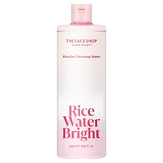 THE FACE SHOP 菲詩小舖 米粹亮白微胞潔膚水, 1個, 500ml