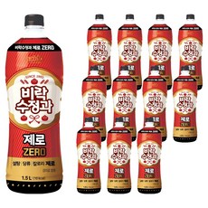팔도 비락 수정과 제로, 12개, 1.5L