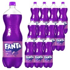 환타 포도향 탄산음료, 12개, 1.5L