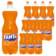 환타 오렌지 탄산음료, 1.5L, 12개