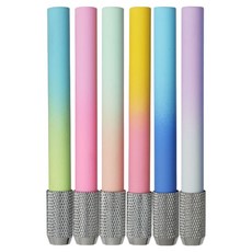 Misoroun 微笑鉛筆筆套組 A款 漸層6件組, 混合色, 1套