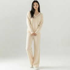 Paperments 女款 Jumour 柔美版型 V領 運動套裝 14113