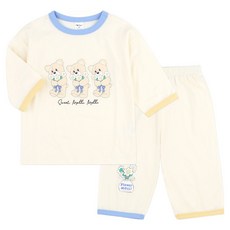mollimelli friends 花束熊七分袖家居服上下套裝