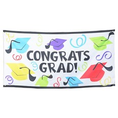 BABIO 畢業典禮拍照區背景大型橫幅, HAPPY 彩色