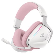 커세어 VOID v2 RGB 무선 게이밍 헤드셋, 베이비 핑크