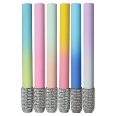 Misoroun 微笑鉛筆筆套組 B款 漸層6件組, 混合色, 1套