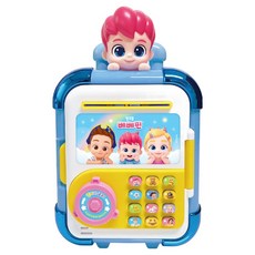 碰碰狐 貝貝彬 會說話會唱歌的行李箱保險箱, 藍色, 1個