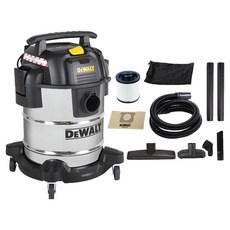 DEWALT 得偉 乾濕兩用 吹風功能 3合1 商用吸塵器 25L, 黑色, DXV25S
