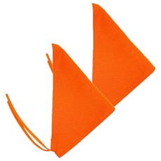 바른리빙 주방 삼각두건 위생모, 오렌지, 2개