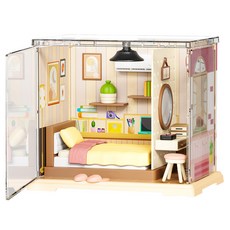 Exercise N Play DIY迷你溫馨臥室 EP502, 混合顏色, 1個, 55件