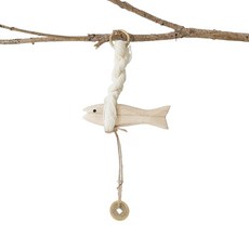 Livlook 明太魚避邪門鈴 手工木魚玄關鈴, 木材