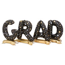 STUPID 畢業典禮 超大型 GRAD 獨立站立氣球全套組 110cm, 混合顏色, 1套