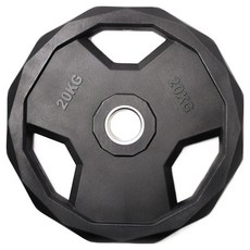 머슬피크 프리미엄 원판 바벨, 20kg, 1개, 블랙