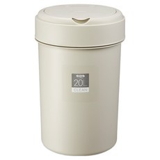 코멕스 클린 종량제 휴지통 20L, 베이지