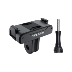TELESIN 塑膠磁吸快拆兩爪轉接座 + 四角螺桿 DJI Action 系列適用, 1個, OA-TPM-T04