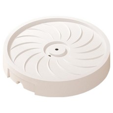 문구담 물빠짐 이동식 바퀴형 화분 받침대, 화이트, 1개