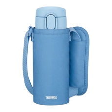 THERMOS 膳魔師 兒童保冷吸管水壺 附背帶 FJV-400F, ASB 灰藍色, 1個, 410ml