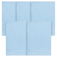 송월타월 심플 컬러 핸드타올 40g 30수 면사 28 x 40 cm, 하늘, 5개